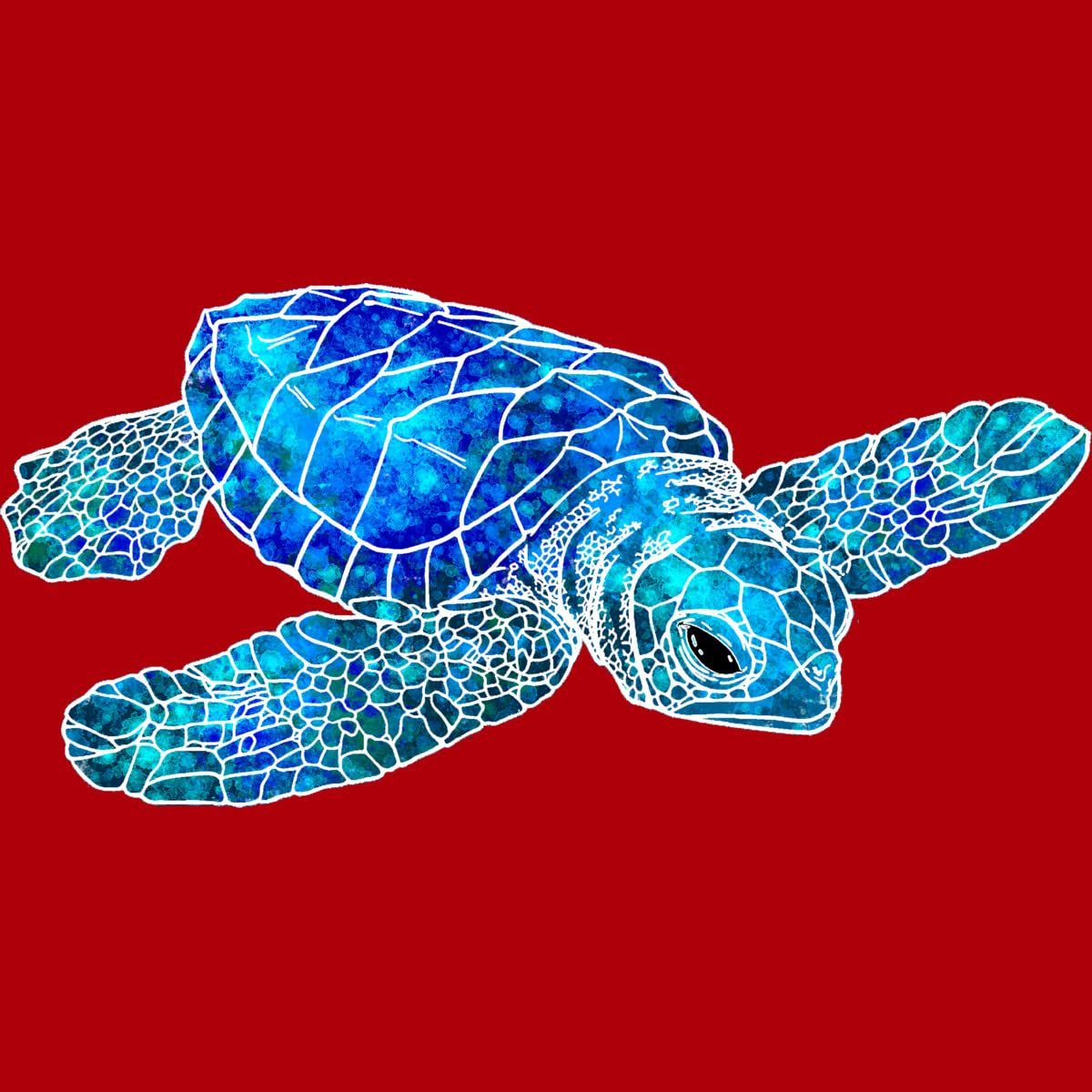 Maryedenoa Watercolor Sea Turtle Graphic T-Shirt for Women - Soft Cotton Casual Tee for Beach Vacation, Summer Outfits & Gifts