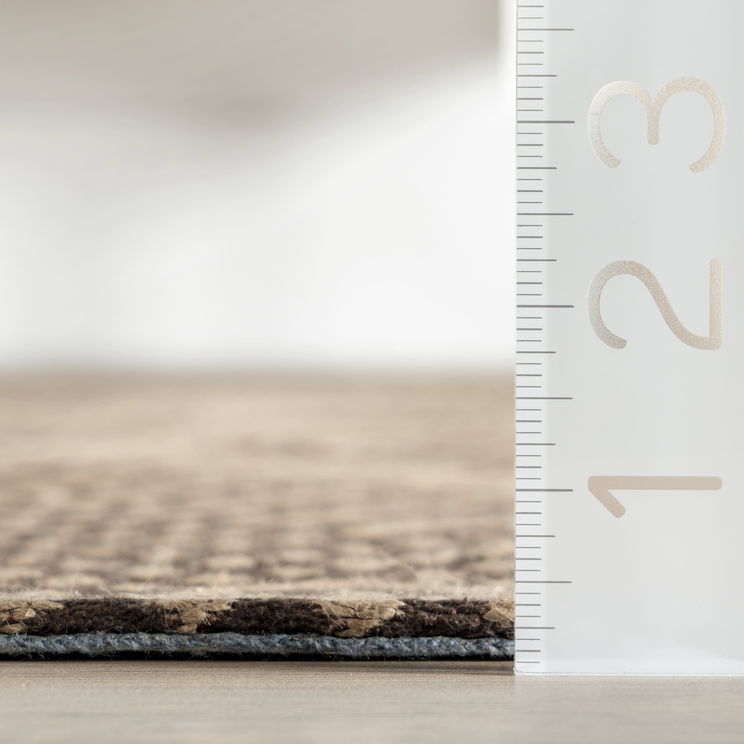 Brielle Jute Blend Diamond Pattern Area Rug - Natural Fiber Floor Mat for Living Room, Bedroom & Home Decor | Eco-Friendly & Durable