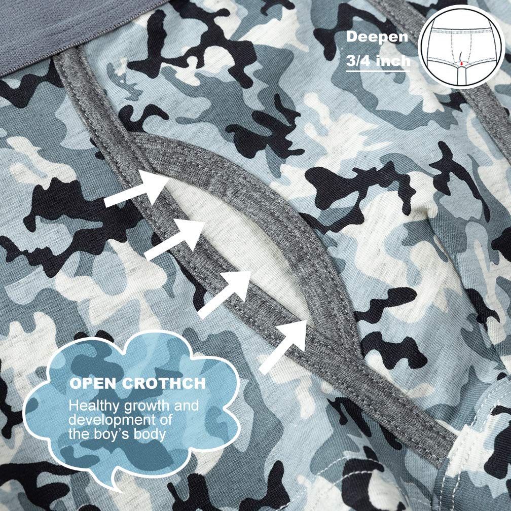 **Boys' Cotton Boxer Briefs 5-Pack - Soft Toddler Underwear for Kids | Comfortable & Breathable for Playtime & Sleep**