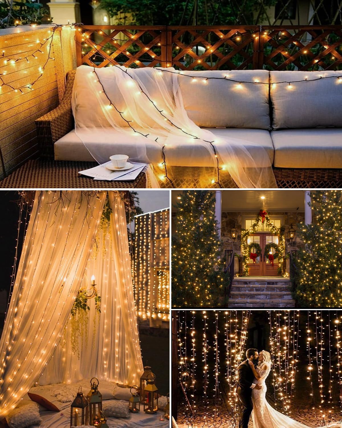 72Ft Solar String Lights Outdoor - 220 LED Solar Powered Fairy Lights with 8 Lighting Modes, Waterproof Christmas Tree Lights for Garden, Patio, Balcony, Party & Home Decor (Warm White) | Perfect for Outdoor Weddings, Backyard BBQs, Holiday Celebrations & Landscape Lighting