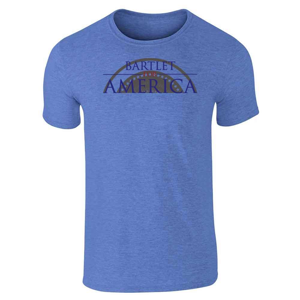 Pop Threads Jed Bartlet for America Presidential Campaign Graphic T-Shirt for Men - Political Satire Tee, Funny Election Merchandise - Perfect for Campaign Parties, Voting Events & Political Enthusiasts