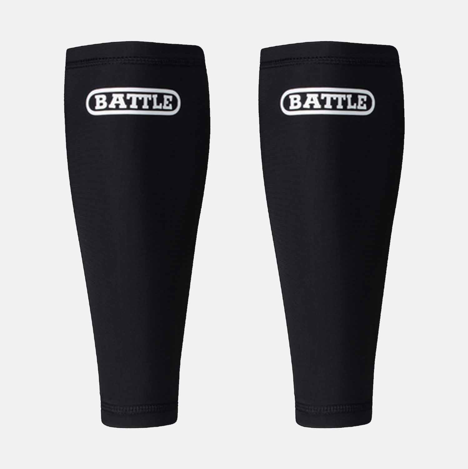 Battle Sports Adult Leg Sleeve - Compression Support for Running, Basketball & Workouts - Black - Perfect for Athletes & Fitness Enthusiasts
