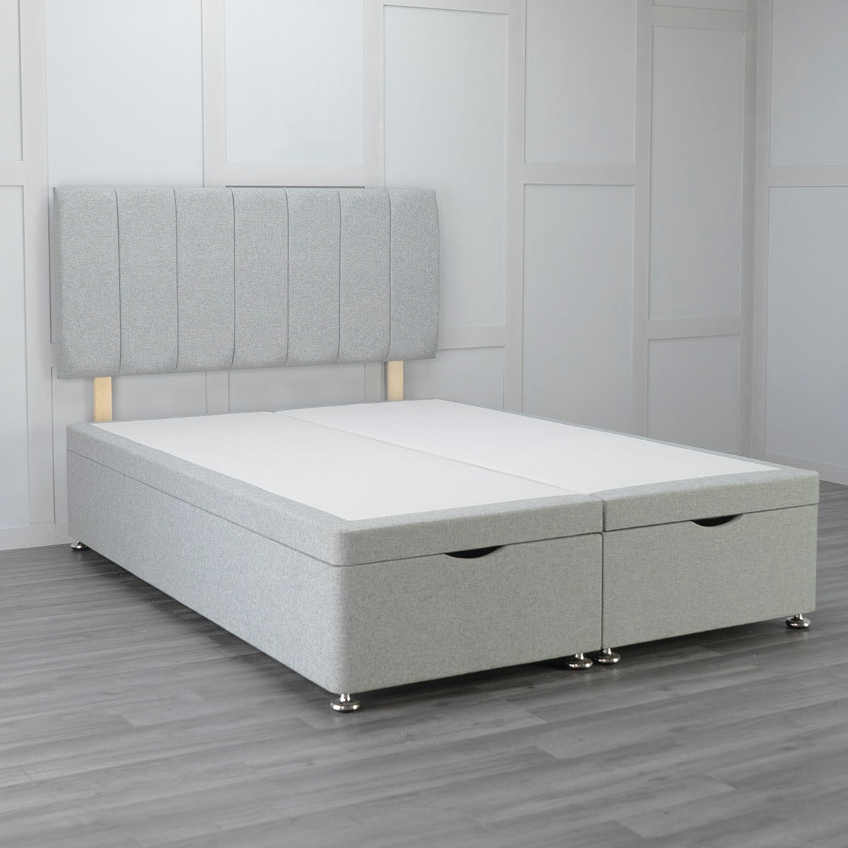 Front Opening Ottoman Bed Base with Storage - Space Saving Bed Frame for Small Rooms & Apartments | Perfect for Extra Storage & Guest Beds