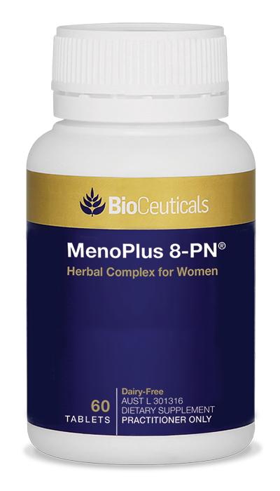 BioCeuticals MenoPlus 8 PN - Natural Menopause Relief Supplement for Women - Hot Flash & Night Sweat Support - Hormone Balance & Mood Support - Perfect for Menopausal Women at Home & Work