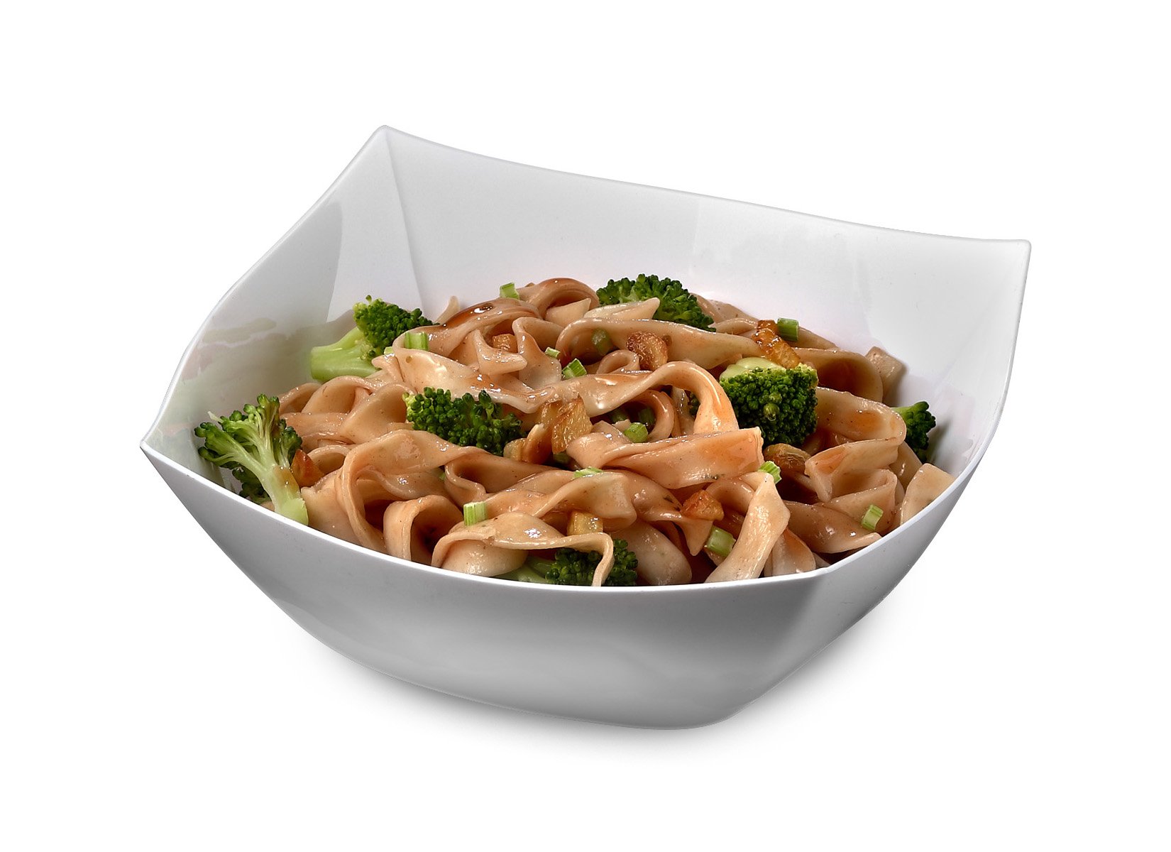 EMI-SB16W 16-Ounce White Square Plastic Bowls - Bulk Pack of 48 - Perfect for Soup, Salad, Meal Prep & Party Serving - Durable Disposable Food Containers