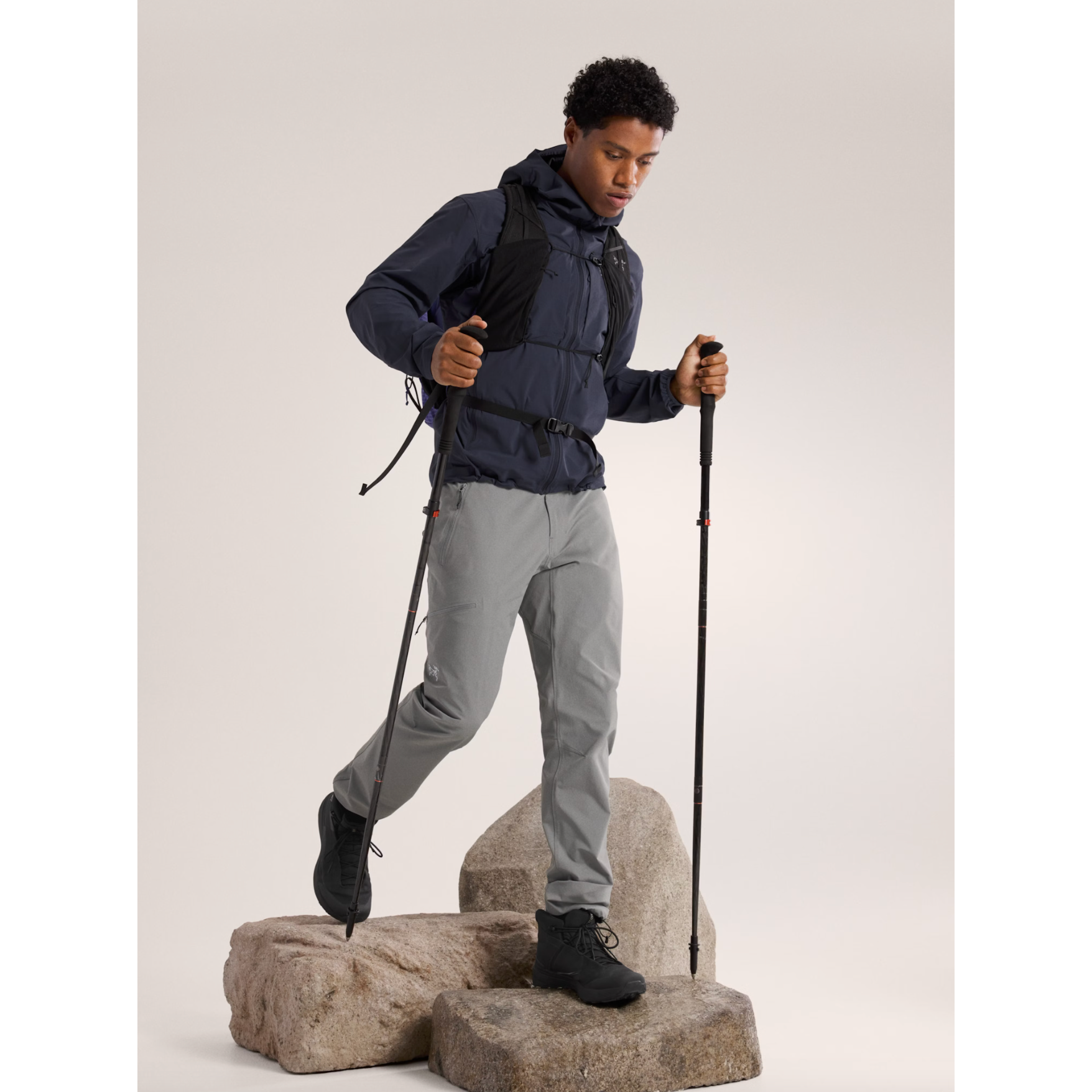 Arc'teryx Men's Gamma Lightweight Hoody Jacket - Water-Resistant, Breathable Softshell for Hiking, Climbing & Outdoor Adventures