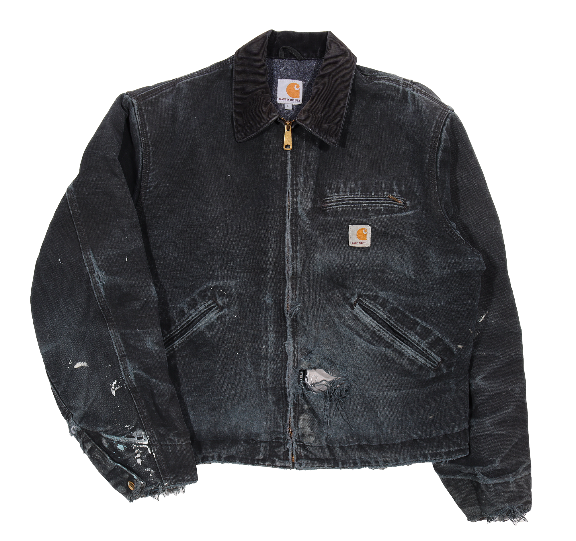 Vintage 1990s Carhartt Work Jacket for Men - Durable Denim & Canvas Construction - Perfect for Outdoor Work, Hiking & Casual Wear
