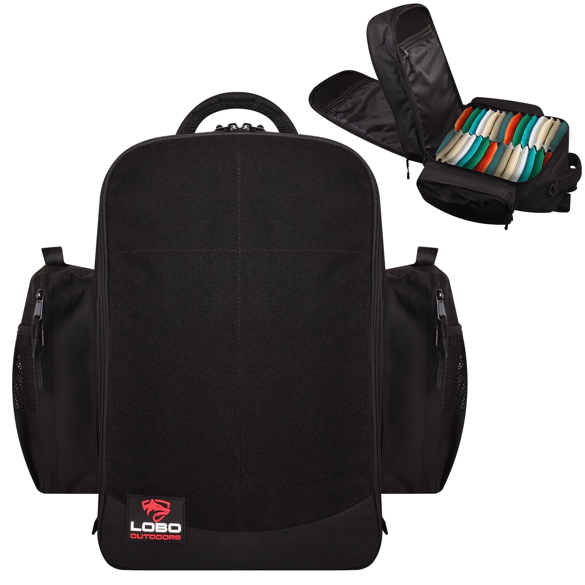 FIGHTSENSE Premium Cornhole Backpack - Holds 24 Bags with Multiple Storage Pockets - Durable Cornhole Bag Carrying Case for Outdoor Games, Tailgating & Beach Parties
