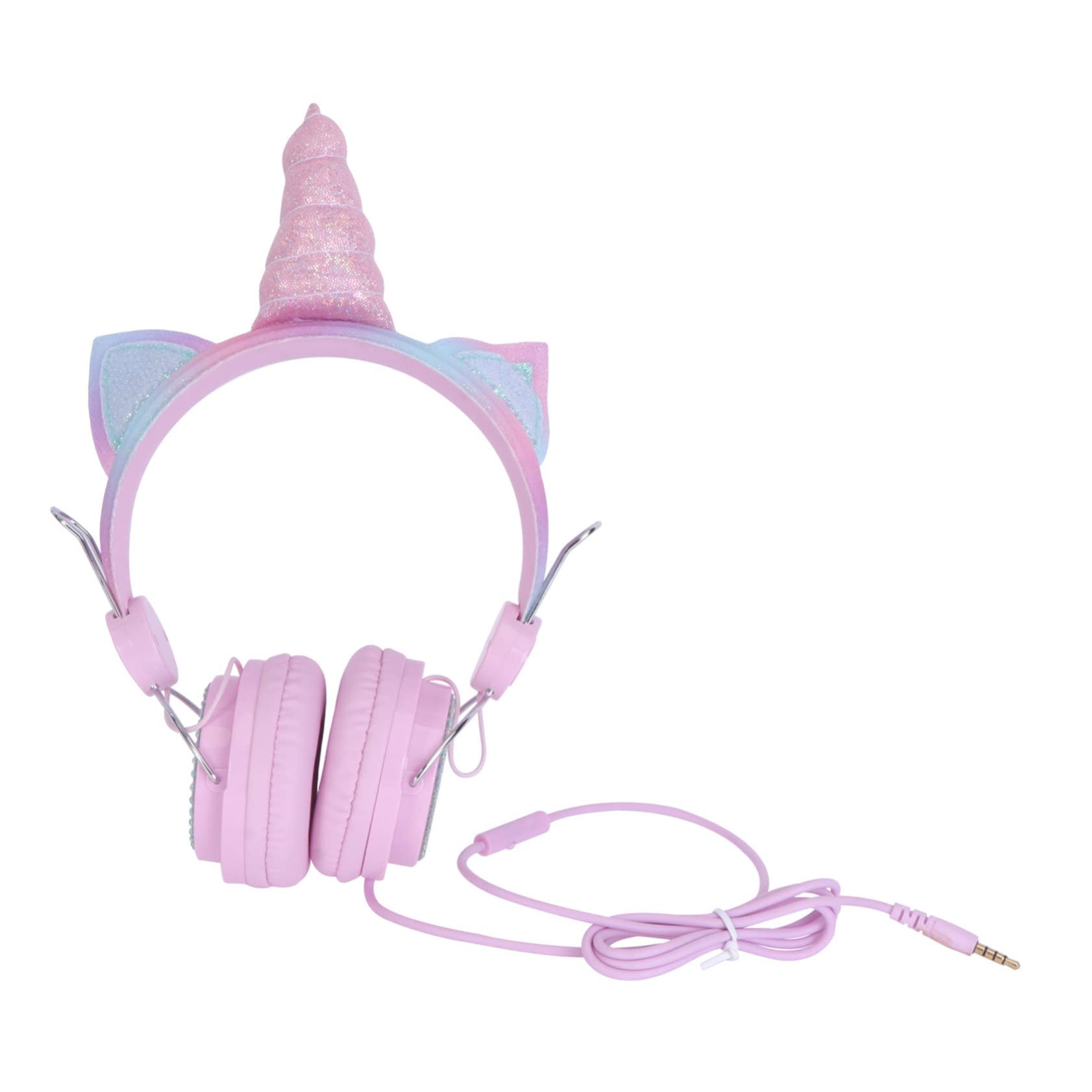 UKCOCO Wireless Unicorn Headphones with Wired Microphone - Stereo Sound Studio Monitor Headset for Gaming, Music & Podcasting (1 Pack)