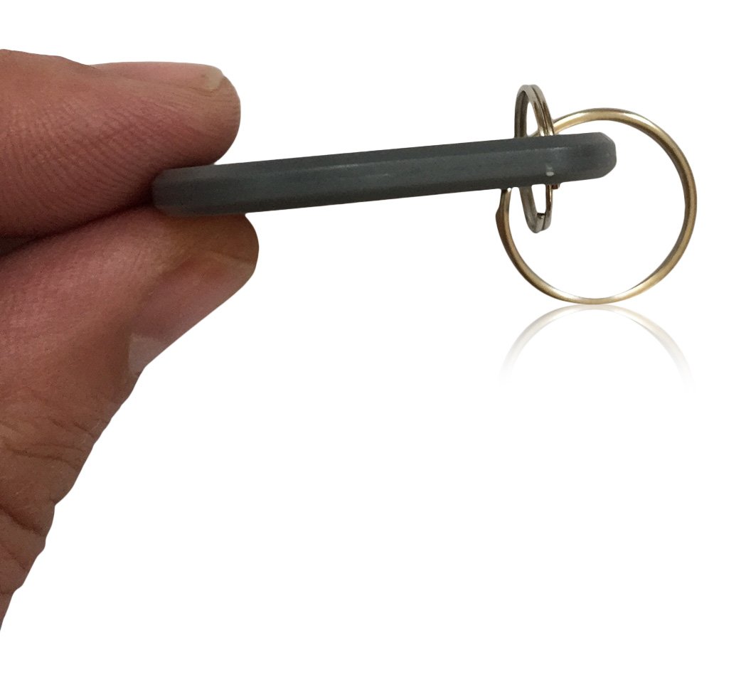 50 Pack Thin Grey 26-Bit Proximity Key Fobs - Compatible with ISOProx 1386, 1326 & H10301 Format Readers - Works with Most Security Systems - Ideal for Office Buildings, Hotels, and Access Control Systems
