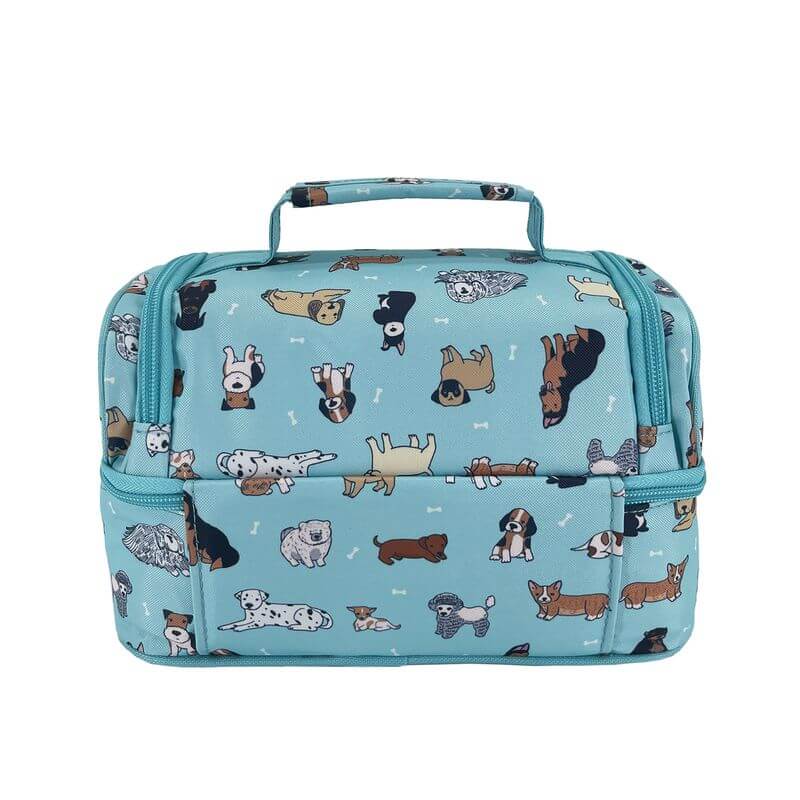 Insulated 2 Compartment Kids Lunch Box for School - Cute Puppy Design, Leakproof & Eco-Friendly Lunch Bag for Boys and Girls - Perfect for School, Picnics, and Travel