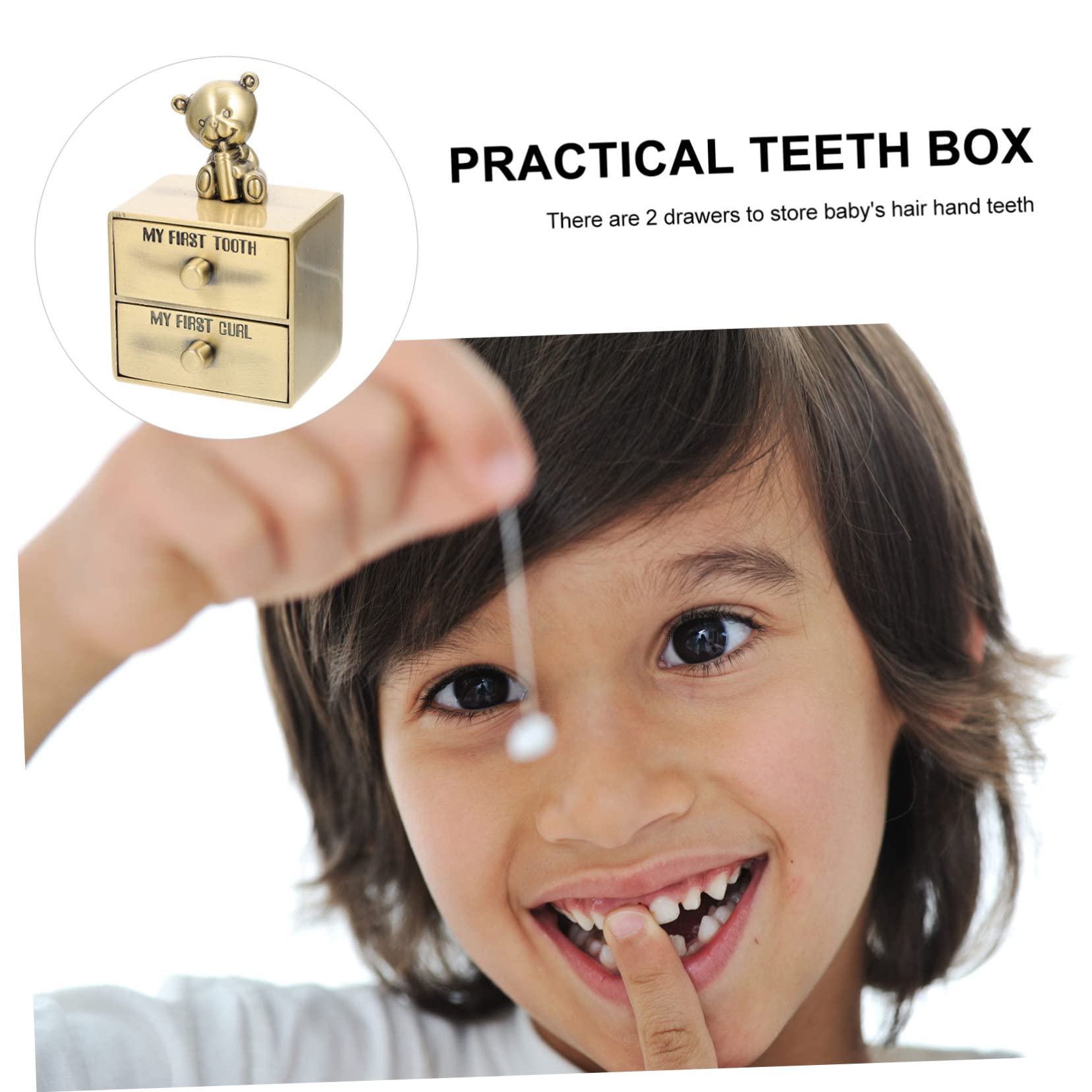 BESTonZON 6 Pcs Kids Baby Teeth Keepsake Box - First Lost Tooth Holder with Zinc Alloy Case for Tooth Fairy Gifts & Childhood Memories Preservation | Perfect for Parents to Save Milestone Moments