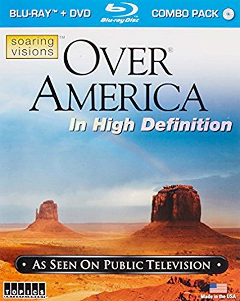 Over America [Blu-ray] - Stunning Aerial Views of USA Landscapes | Perfect for Travel Enthusiasts & Home Theater Experience