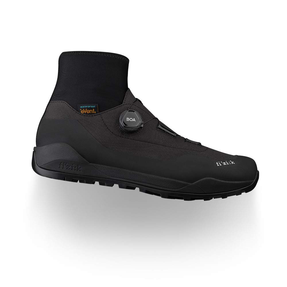 Fizik Terra ARTICA X2 Cycling Shoes - Black/Black - Size 47 - Best for Mountain Biking & Gravel Riding - Durable & Comfortable for Long-Distance Cycling