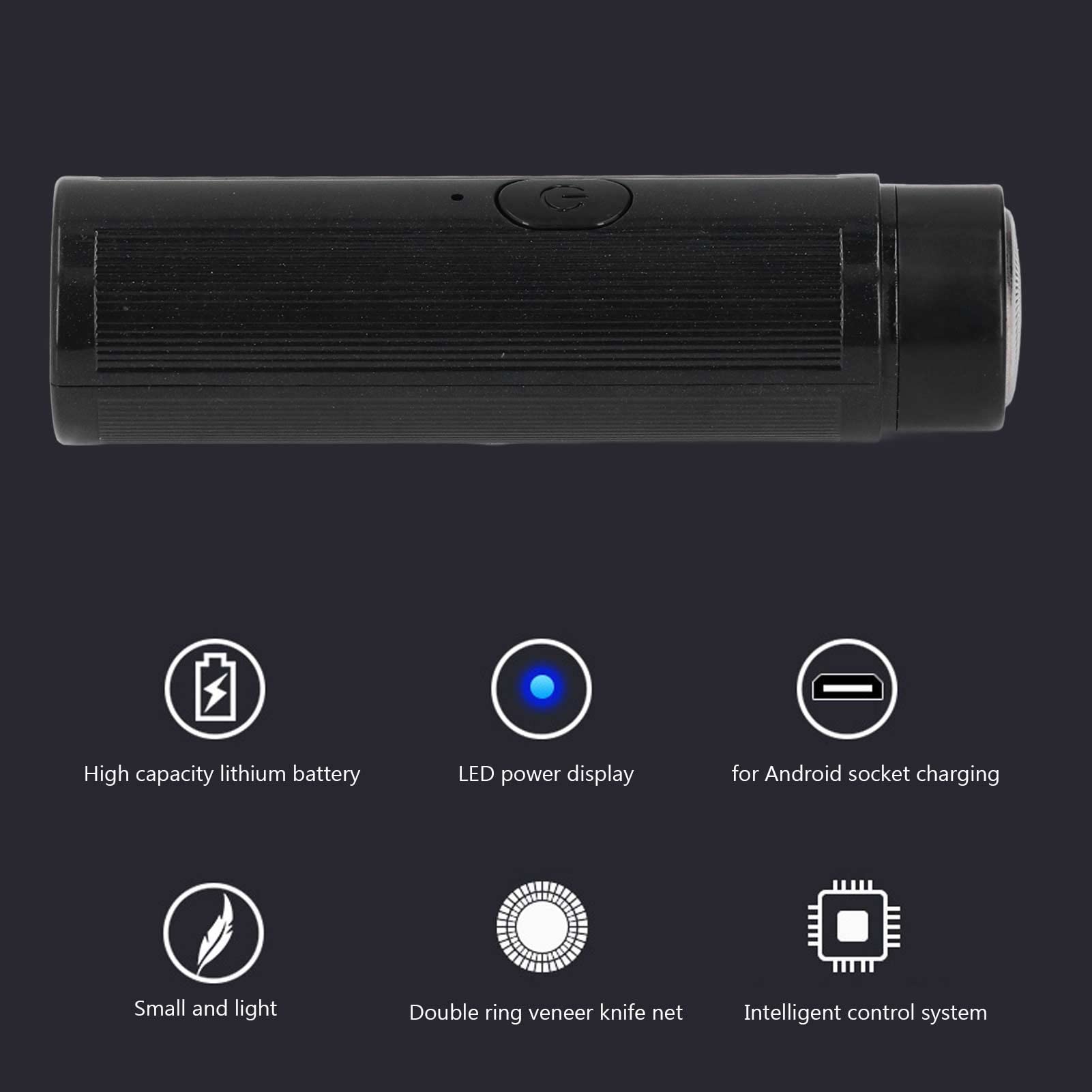 Portable Mini Electric Razor for Men - High Speed Travel Shaver with USB Charging, Perfect for Business Trips, Gym & Daily Use (Black)