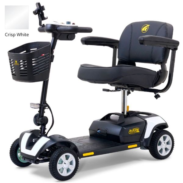 Golden Technologies Buzzaround XL 4-Wheel Mobility Scooter for Adults - Lightweight Electric Scooter with Comfortable Seat & Long Battery Life - Ideal for Shopping, Travel & Outdoor Activities