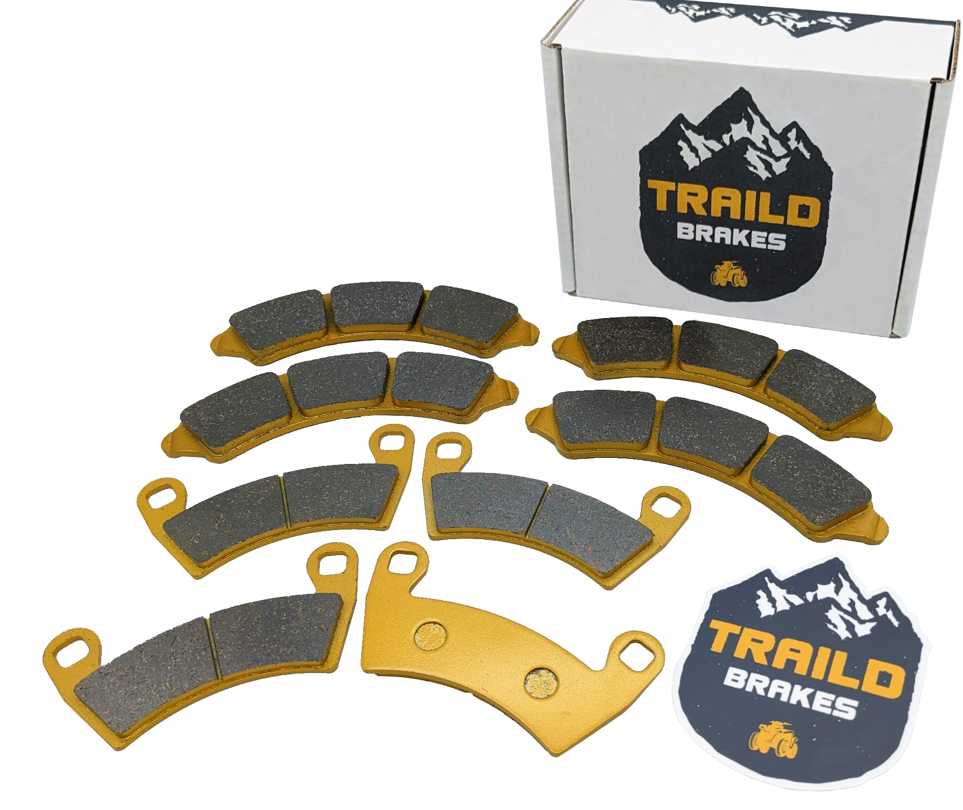 Polaris RZR PRO R / PRO R 4 / Turbo R / Turbo R 4 / XP 4 Turbo S Ceramic Brake Pads Set (Front & Rear) - Fits 2019-2024 Models - High Performance Off-Road Braking for Dirt, Sand & Trail Riding