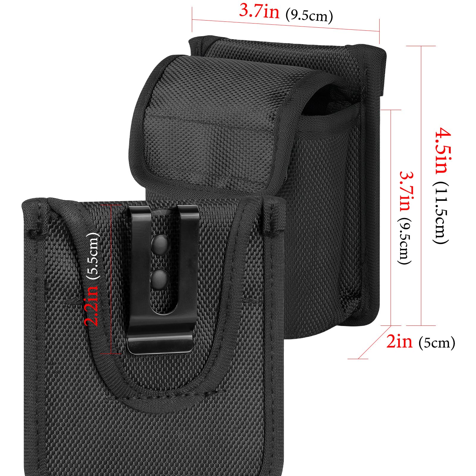Durable Tape Measure Holder for Belt - Heavy Duty Tool Pouch & Belt Clip - Compatible with Measuring Tape, Screws & Bit Fittings - Perfect for Construction, Carpentry & DIY Projects