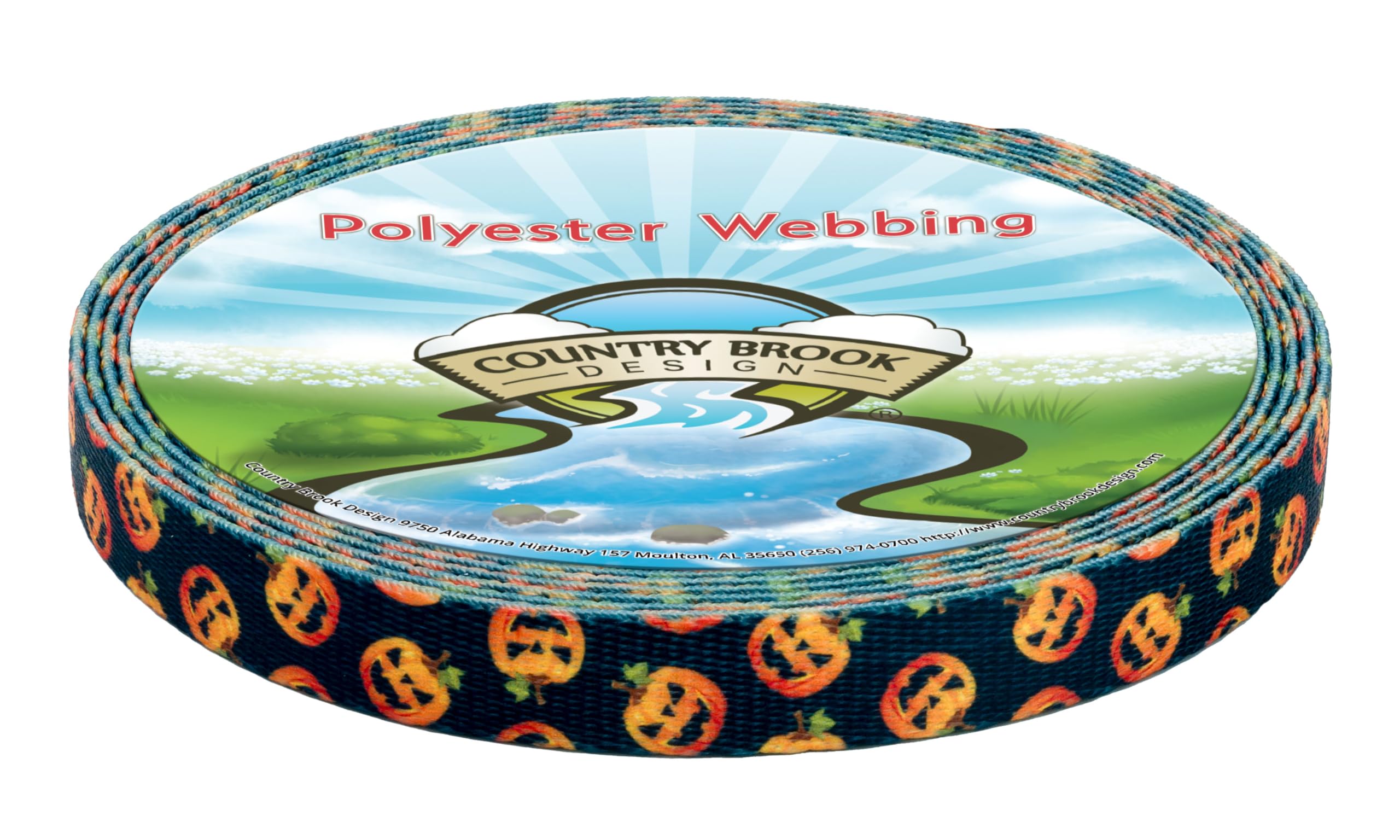 Country Brook Design - Happy Jack Polyester Webbing Dog Collar | Durable Nylon Pet Collar for Small Medium Large Dogs | Perfect for Walking, Training & Outdoor Adventures