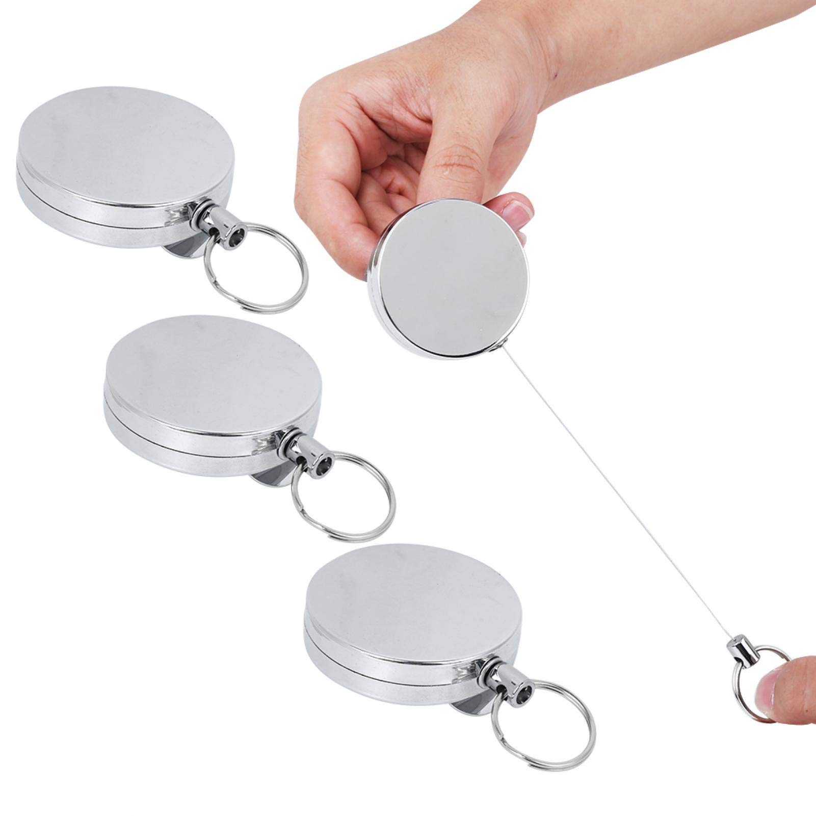 Retractable Keychain - Anti-Theft Key Ring for Travel & Daily Use