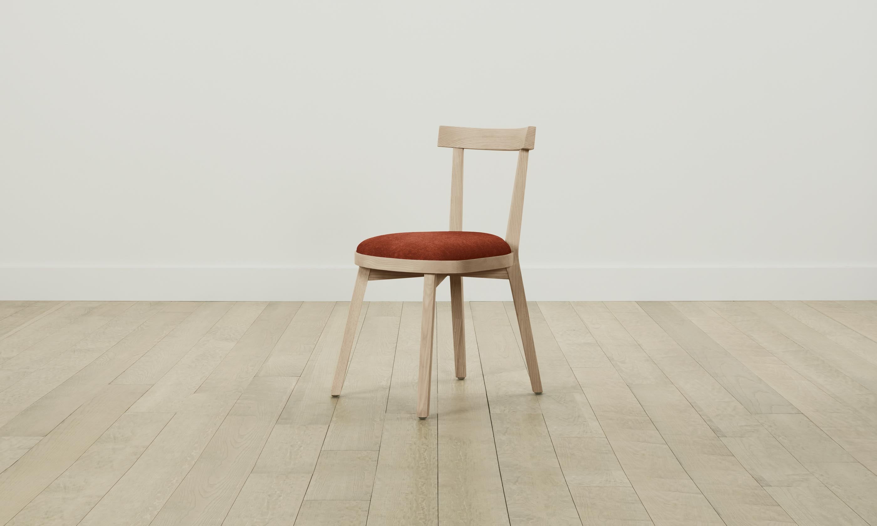 Allen Dining Chair - Modern Mohair Upholstered Seat with Spice Color - Perfect for Kitchen, Dining Room & Home Office