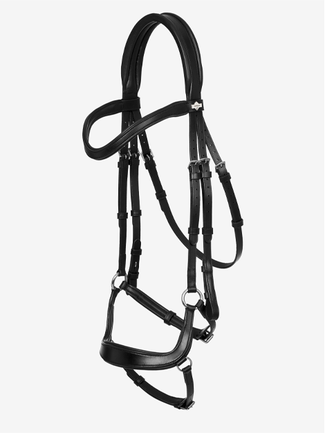 Le Mieux Arika Drop Bridle - Premium Horse Bridle for Dressage & Jumping | Comfort Fit for Training & Competition