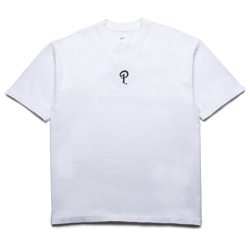 Political Tire Shop T-Shirt - White - Funny Political Statement Tee for Car Enthusiasts & Mechanics - Perfect for Auto Shops, Garages, and Car Lovers