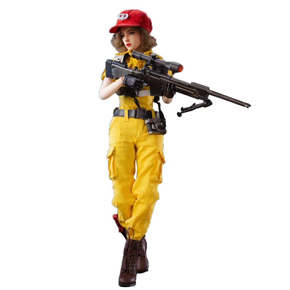Lingxuinfo 1/6 Scale Lady Jaye Military Action Figure - Realistic Soldier Toy with Gear & Accessories - Perfect for Collectors, Display, and Role Play Scenes