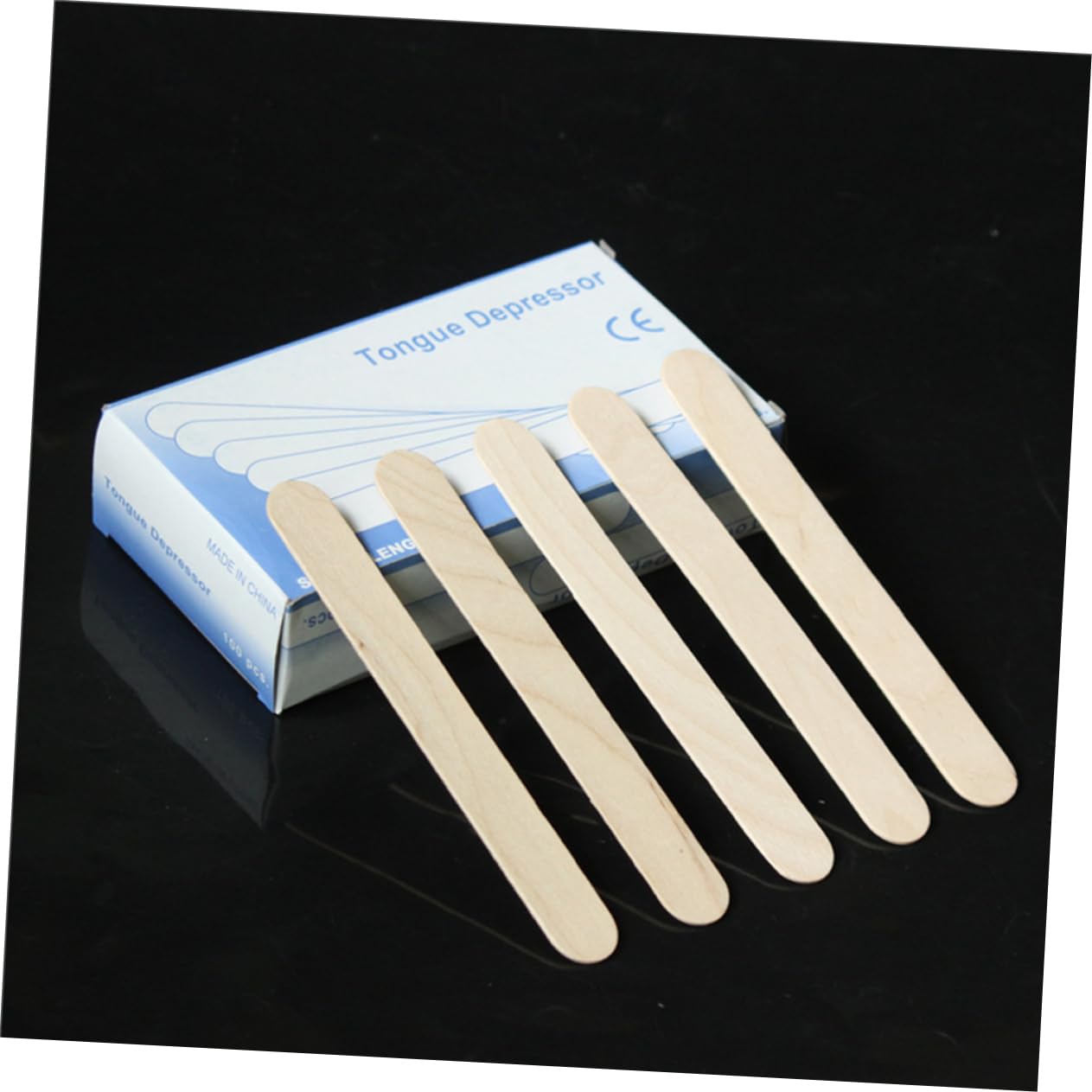 Healeved 100pcs Wooden Waxing Spatulas - Professional Wax Applicator Sticks for Eyebrow, Face & Body Hair Removal - At-Home & Salon Use