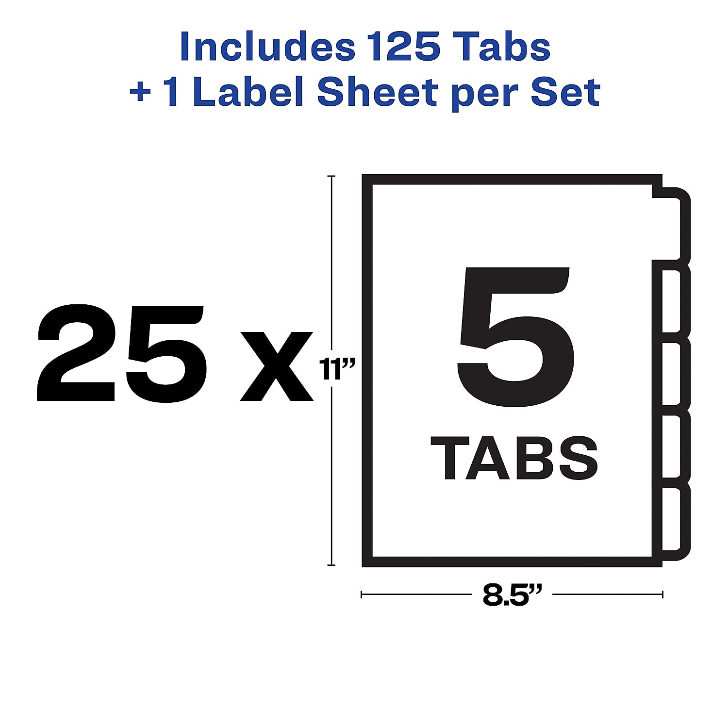 AVERY AVE11443 Clear Label Dividers for Index Maker - Perfect for Office Organization, Filing Systems & School Binders