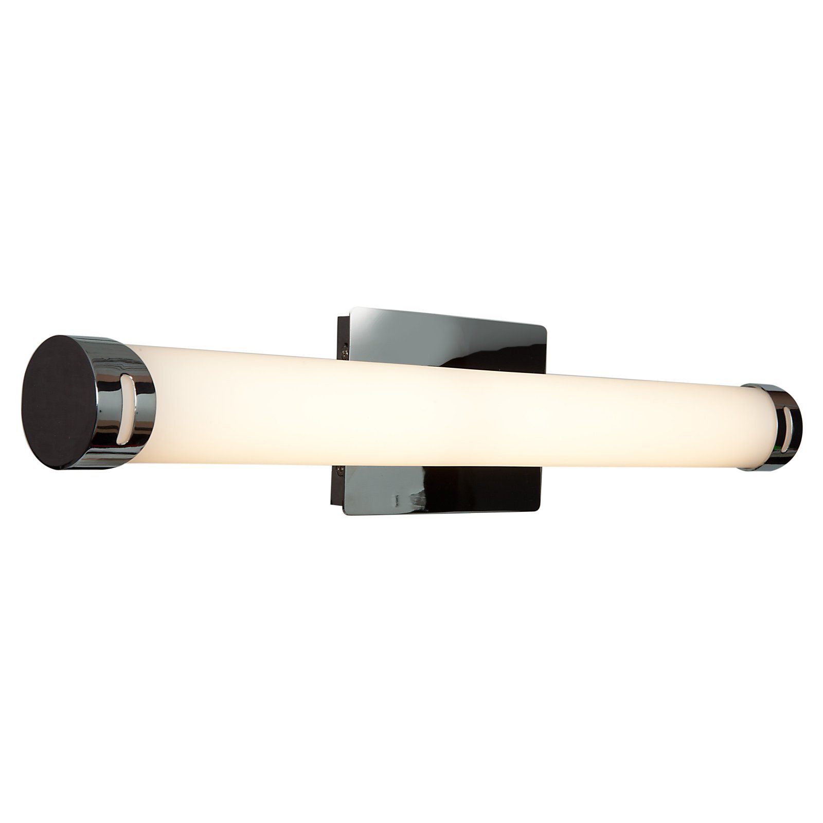 Chic LED Bathroom Vanity Light - 24-Inch Width with Opal Glass Shade, Chrome Finish, Modern Lighting for Bathroom Mirror (Model: HI 70038LED-CH/OPL) | Perfect for Bathroom Makeover, Spa-Like Ambiance & Contemporary Home Decor