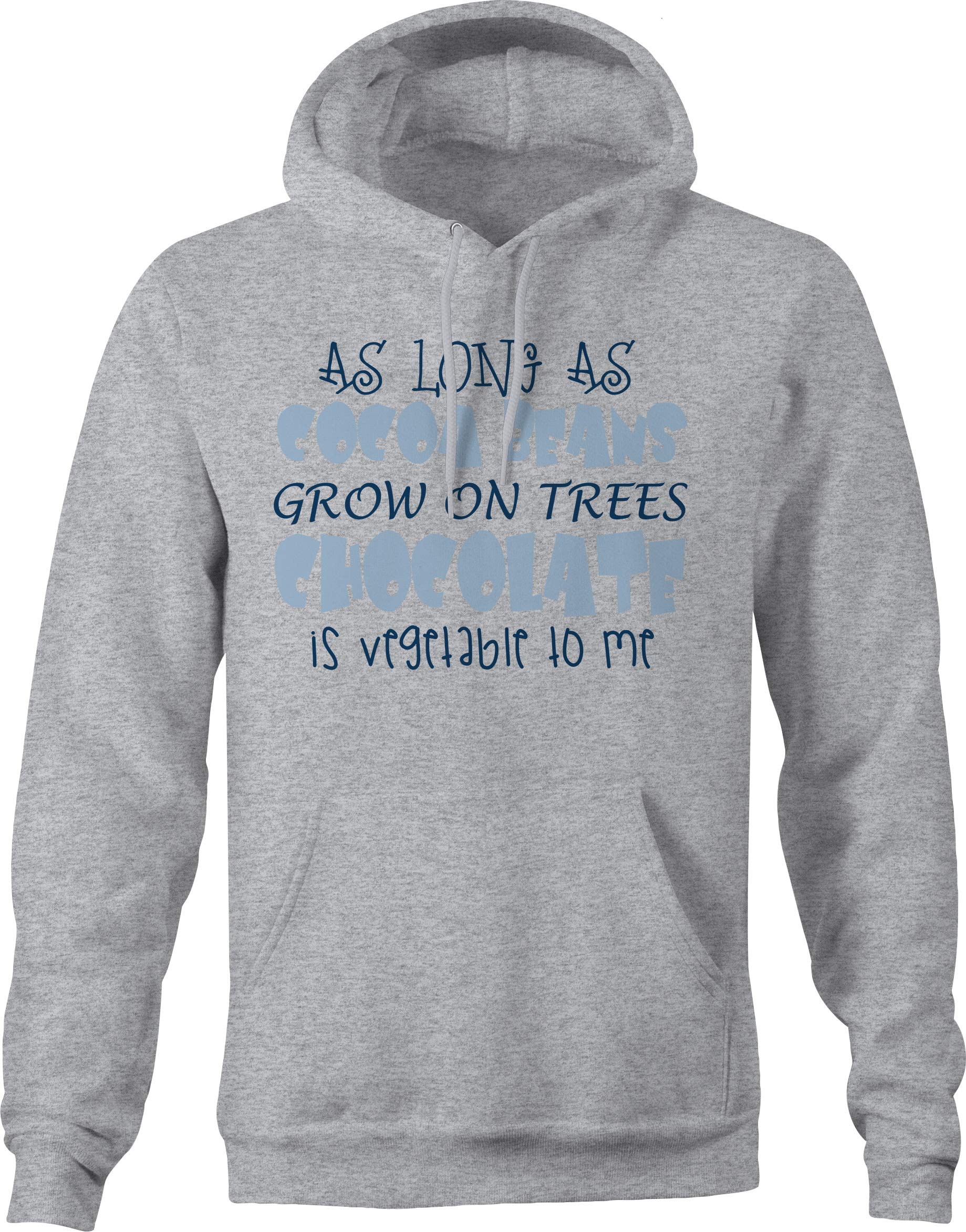 Premium Men's Chocolate Brown Hoodie - Soft Cotton Cocoa Bean Inspired Sweatshirt - Large Size Gray Pullover for Casual Wear & Outdoor Activities