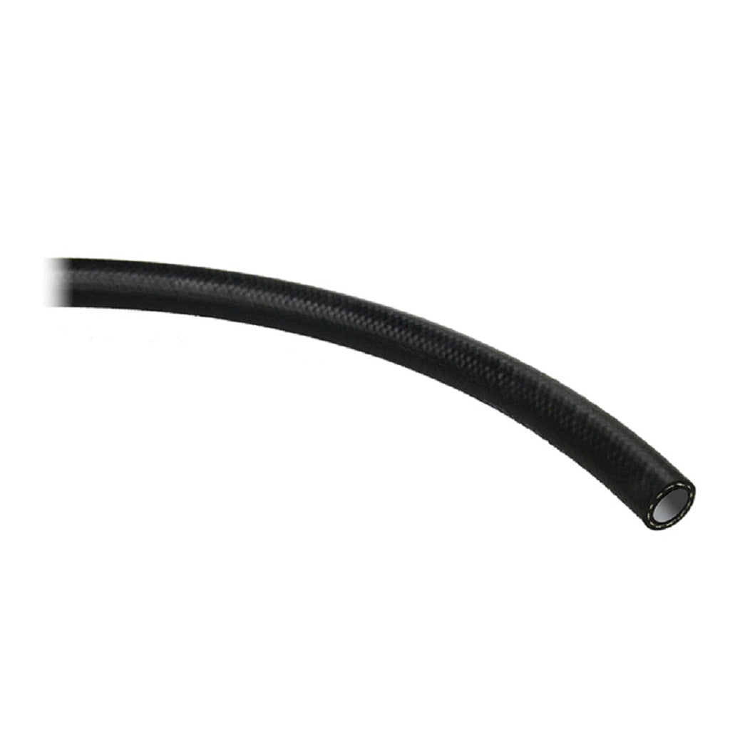 Black Push On No Clamp Hose - 1/4 Inch ID, 3/8 Inch OD, High Pressure Resistant for Bypass Plumbing, Air Lines, and Hydraulic Systems - Perfect for Automotive, Industrial, and Home DIY Applications