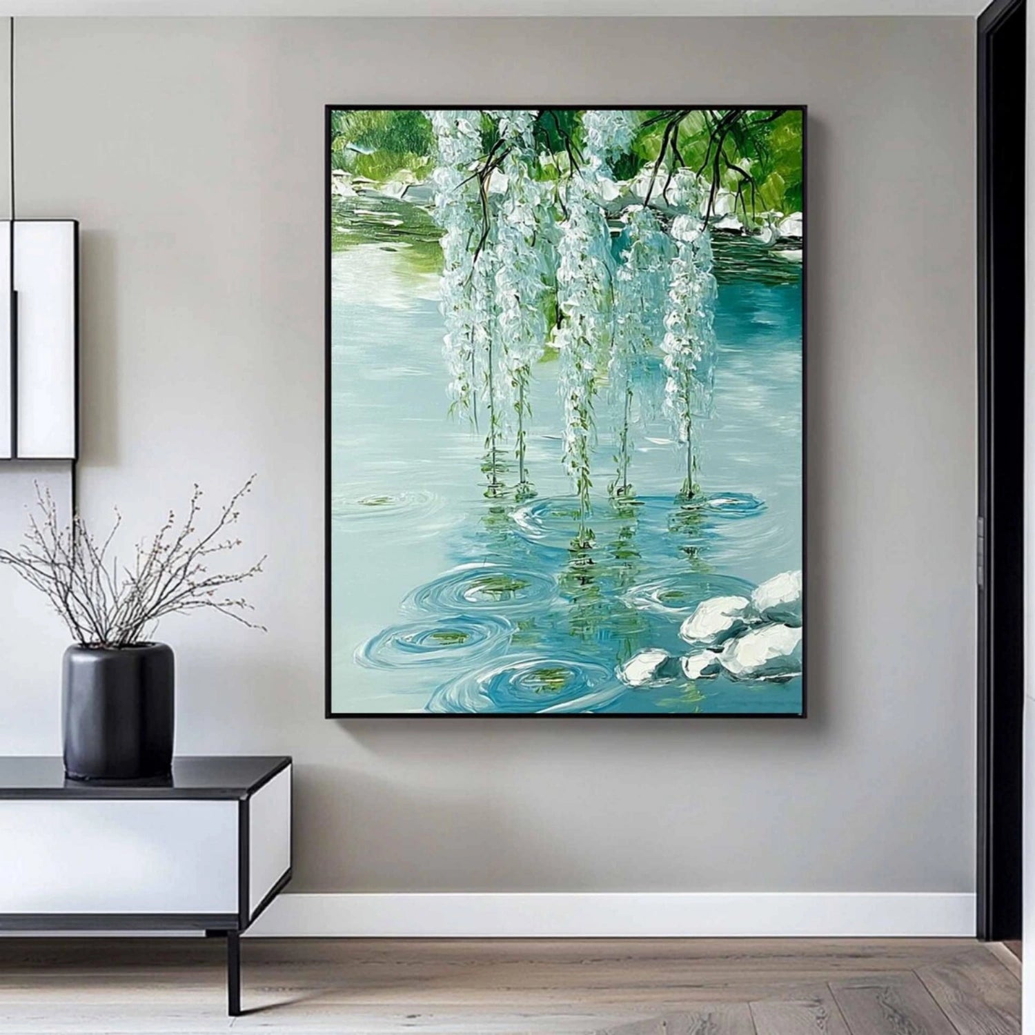 Abstract Canvas Art - Flower and Tree Design #FT216 - Perfect for Home Decor, Office & Living Room Wall Art
