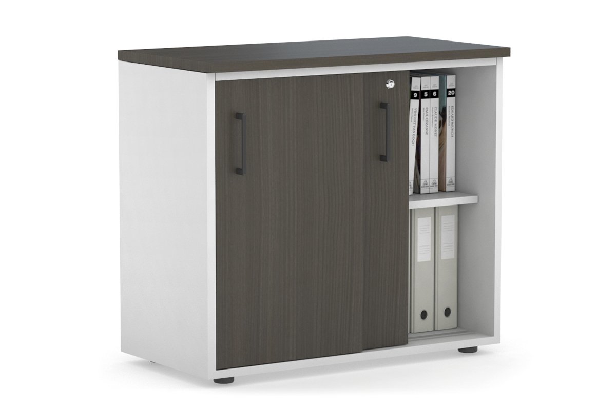 Modern 800W x 750H x 450D Sliding Door Credenza Cabinet - Stylish Storage Solution for Living Room, Bedroom or Office Organization