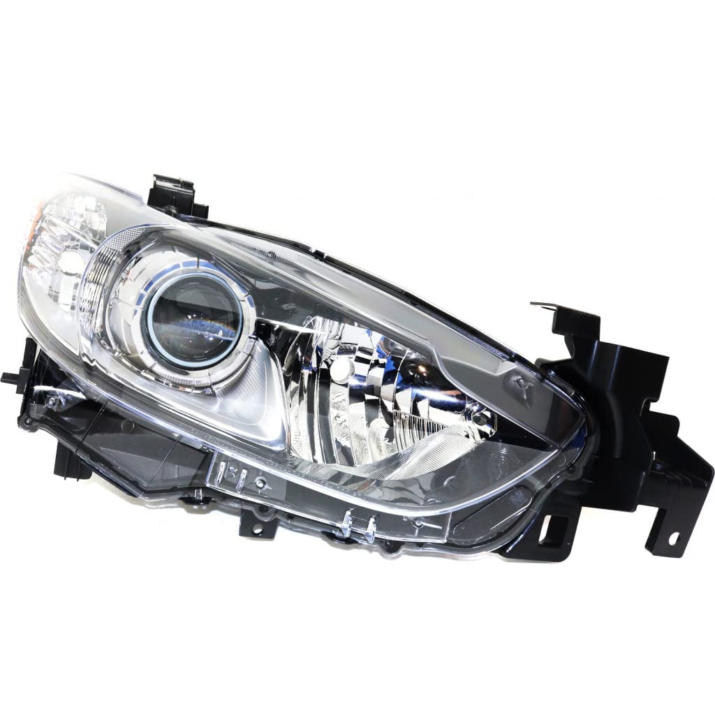 2014-2016 Mazda 6 Passenger Side Headlight Assembly - DOT Certified Replacement Part (MA2519160) - Perfect for Night Driving & Foggy Conditions