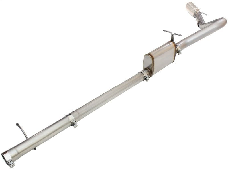 aFe MACHForce XP Stainless Steel Exhaust System - 3in to 3.5in Single Side Exit with Polished Tip - Compatible with 1999-2004 Ford F-250 V8 5.4L/6.8L - Enhanced Performance & Aggressive Sound for Off-Road & Towing