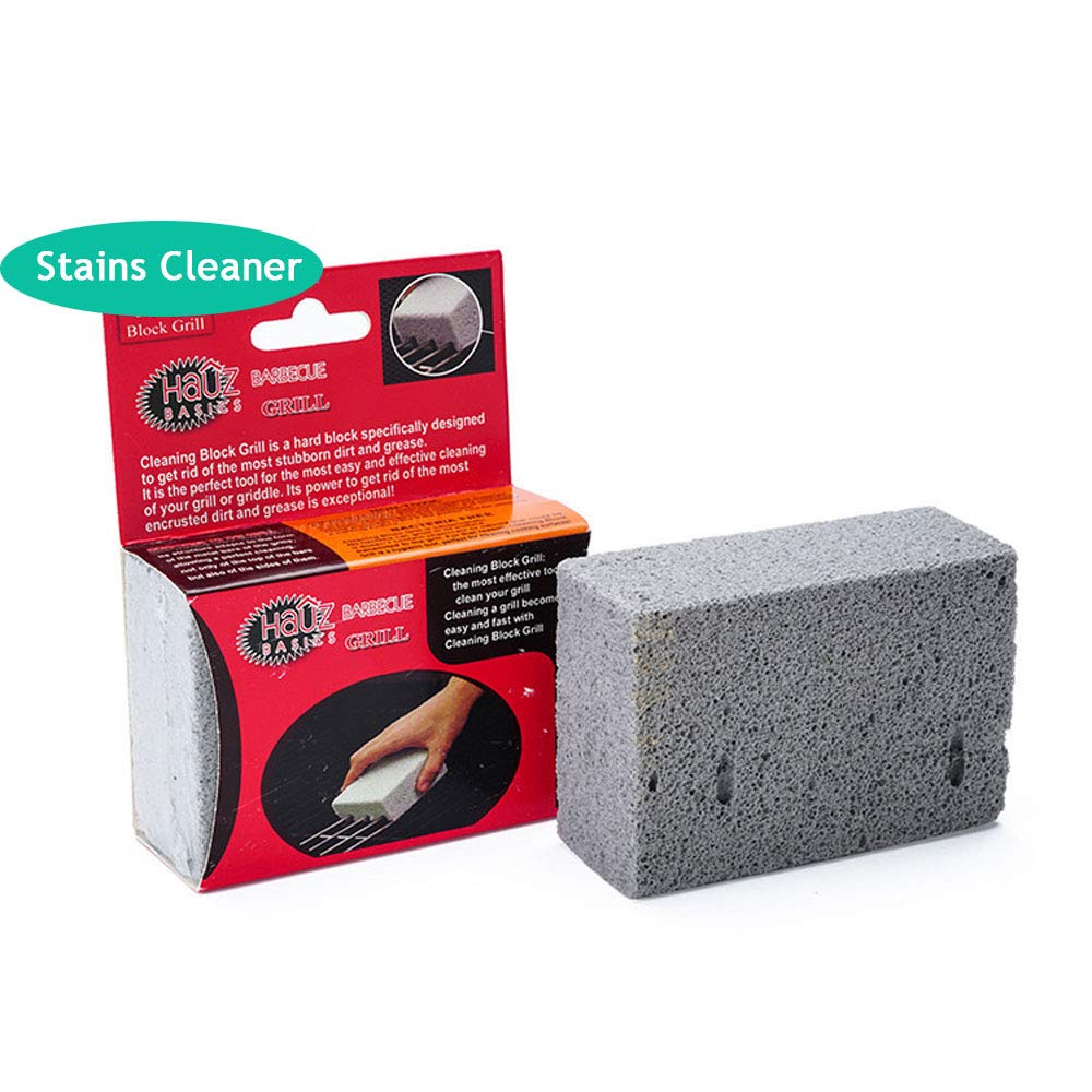 MNTT Cleaning Brick - Non-Slip BBQ Grill Brush for Removing Stains, Stone & Kitchen Utensil Cleaner - Perfect for Outdoor Grilling, Camping & Backyard BBQ Parties