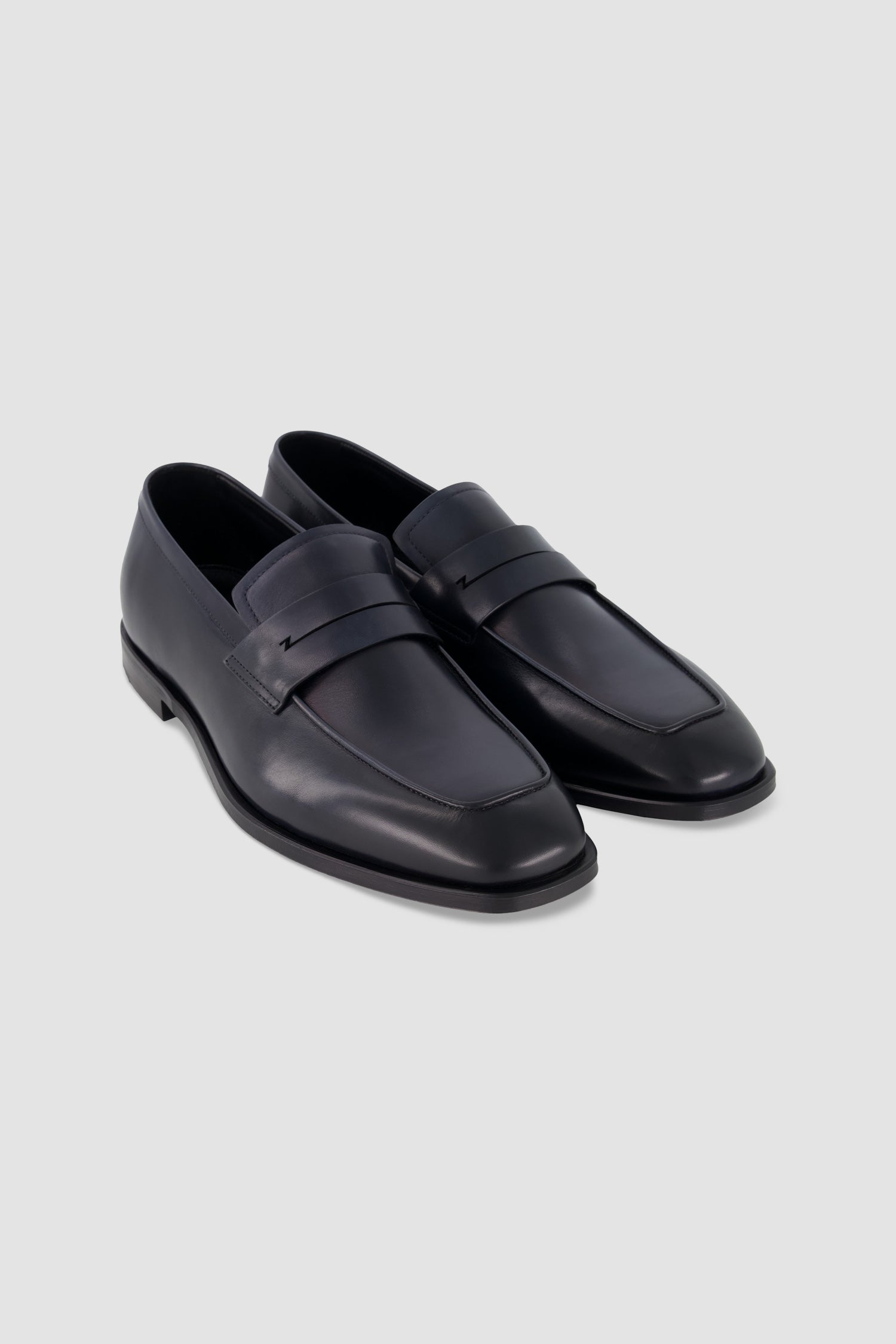 Zilli Black Loafers for Men - Premium Genuine Leather Slip-On Dress Shoes - Comfortable Business Casual Shoes for Office, Wedding & Formal Occasions