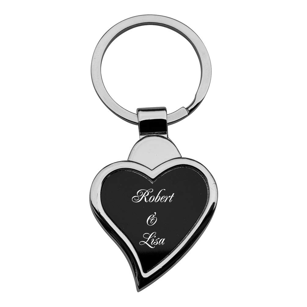 Personalized Keychain with Free Laser Engraving - Custom Name Key Ring for Men & Women - Perfect Gift for Anniversary, Birthday, Graduation - Home, Office & Travel Use
