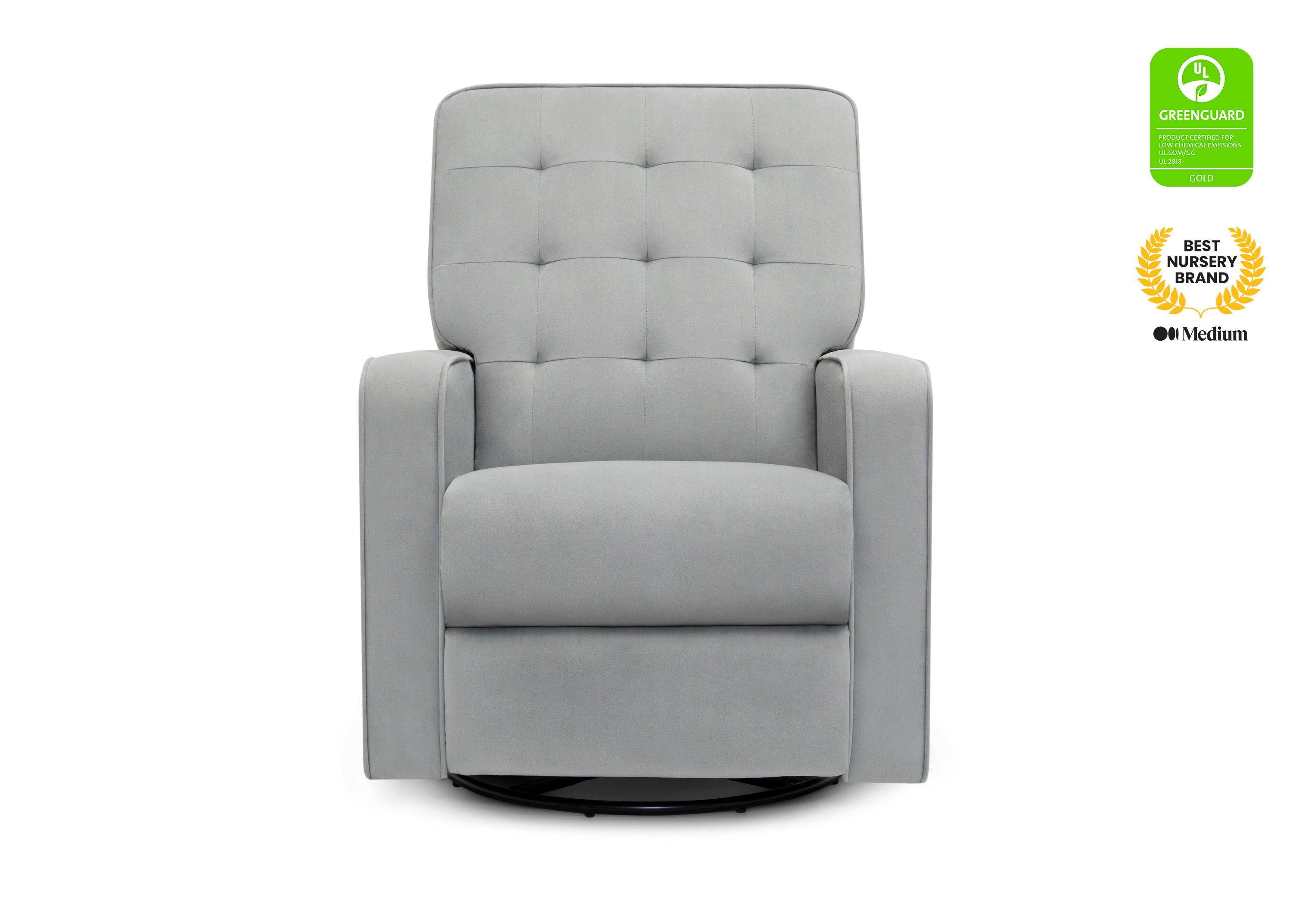 Gavin Nursery Glider Swivel Recliner Chair with LiveSmart Fabric by Culp - Perfect for Baby Nurseries, Breastfeeding & Relaxing