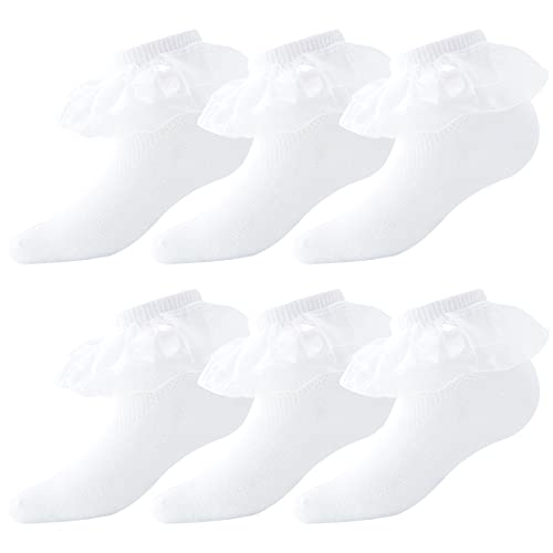 Mesh-white, 6 Pairs