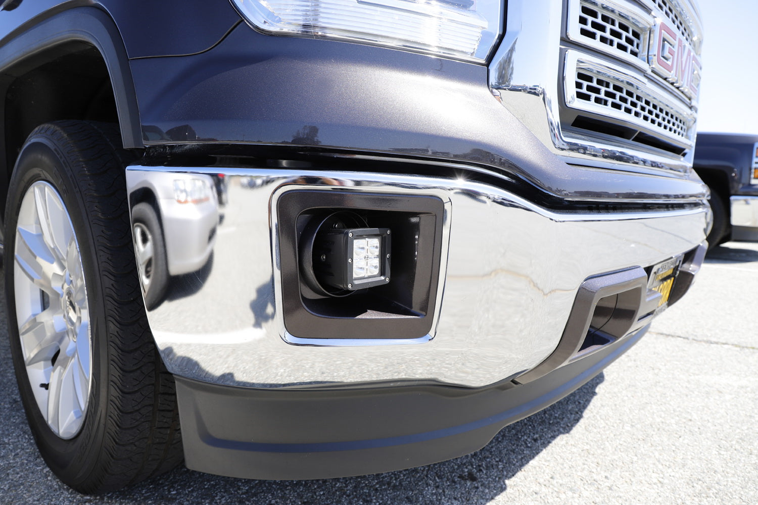 40W CREE LED Pods with Fog Light Cover & Bracket Mounts - Compatible with 2014-2015 GMC Sierra 1500 - Off-Road Lighting, Truck Accessories for Foggy Conditions & Night Driving