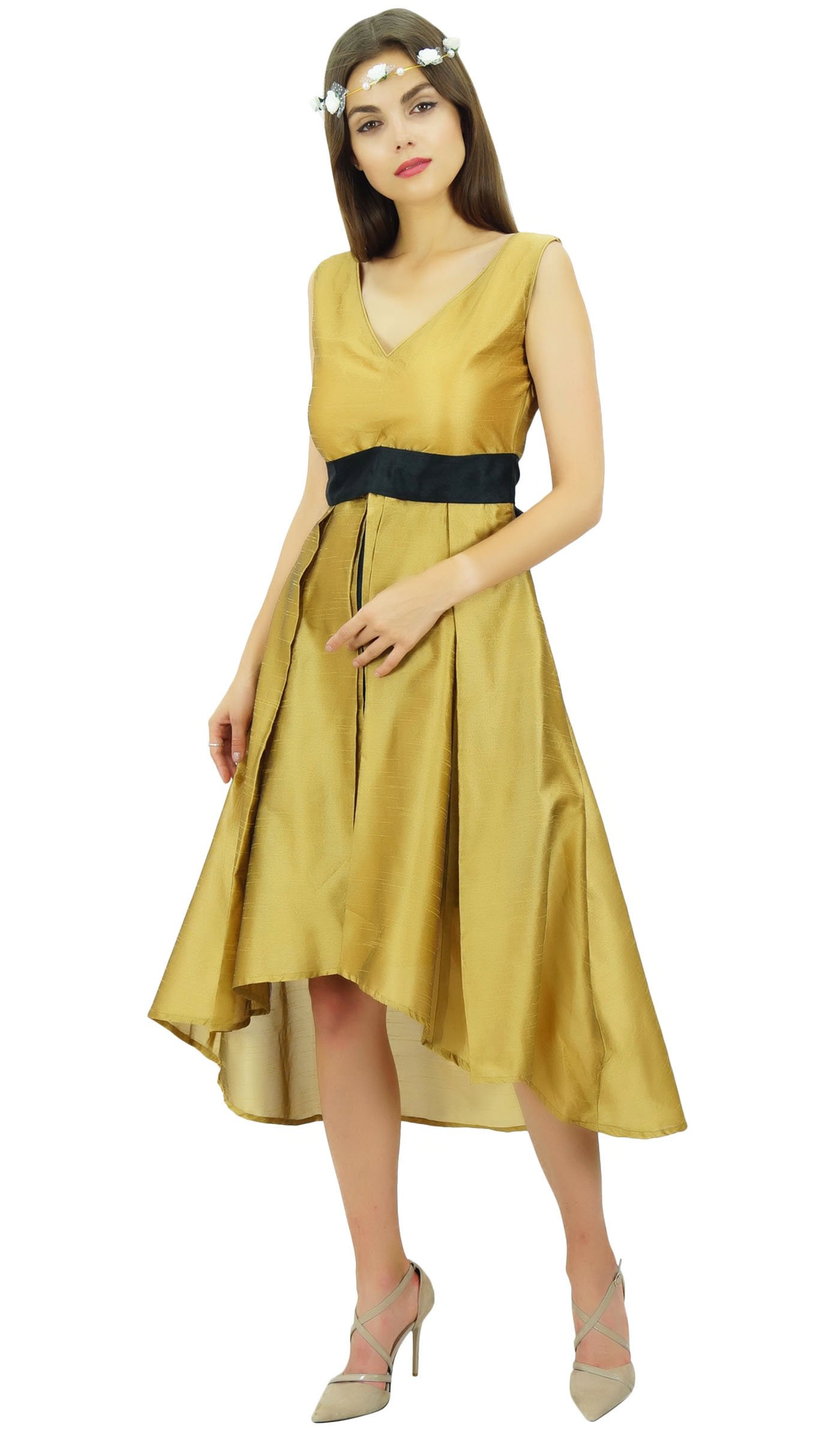 Bimba Women's Sleeveless High-Low Prom Dress for Party & Evening