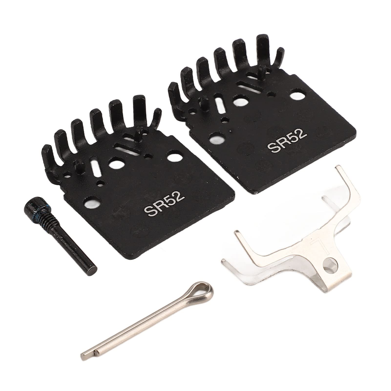 Premium SR52 Bike Disc Brake Pads - 1 Pair Aluminum Alloy & Copper Brake Linings for Mountain & Road Bikes | Durable Stopping Power for Trail Riding & Commuting