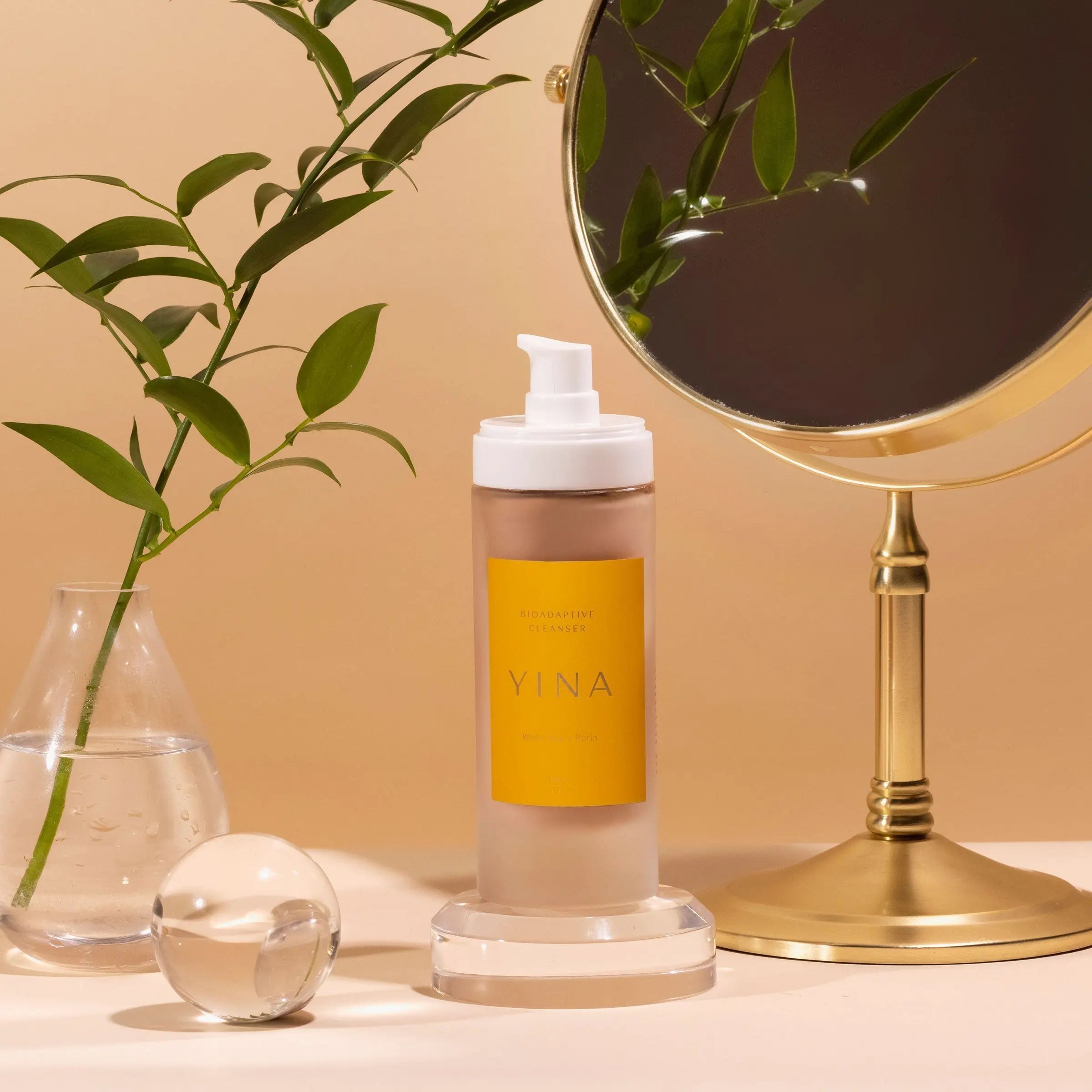 YINA Bioadaptive Cleanser - Gentle Face Wash for Sensitive Skin | Natural & Organic Skincare for Daily Use & Makeup Removal