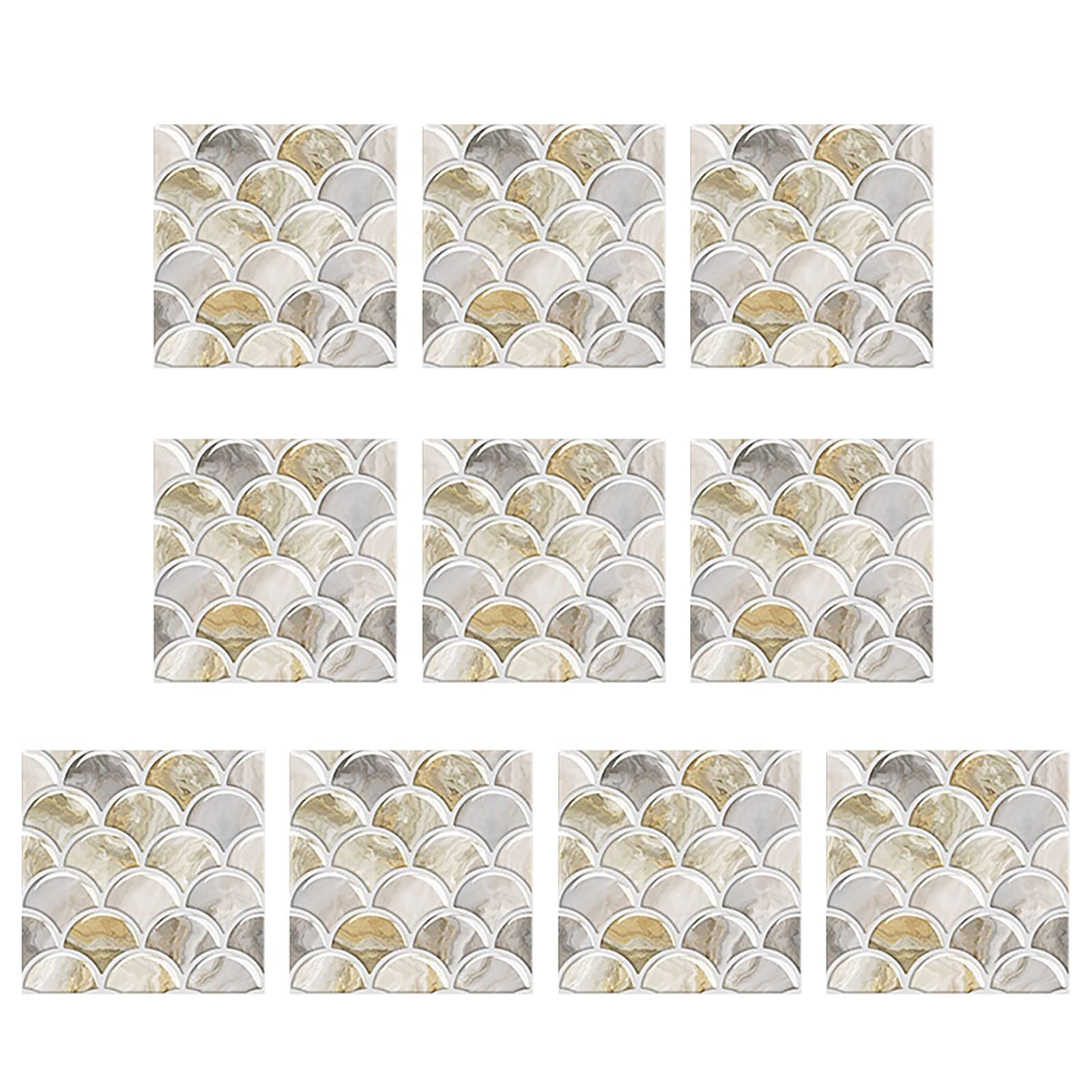 Creative 3D Tile Stickers - Realistic Simulation Decals for DIY Floor, Wall & Plane Decor - Peel & Stick Home Improvement (D-m Size) - Perfect for Bathroom, Kitchen Backsplash & Nursery Wall Decor