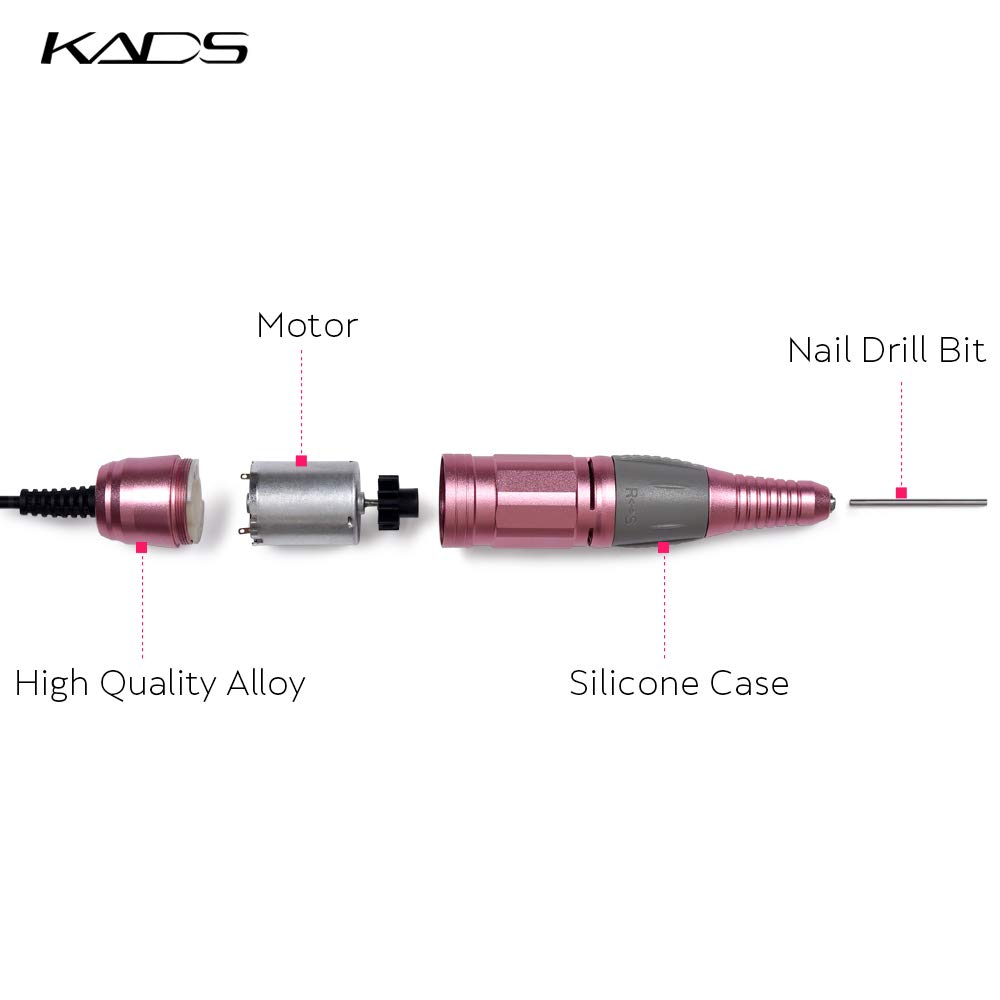 Professional Portable Electric Nail Drill Kit - Compact E-File for Acrylic & Gel Nails | Manicure Pedicure Polishing & Shaping Tools | Home & Salon Use | Purple | Perfect for DIY Nail Art & Professional Nail Care
