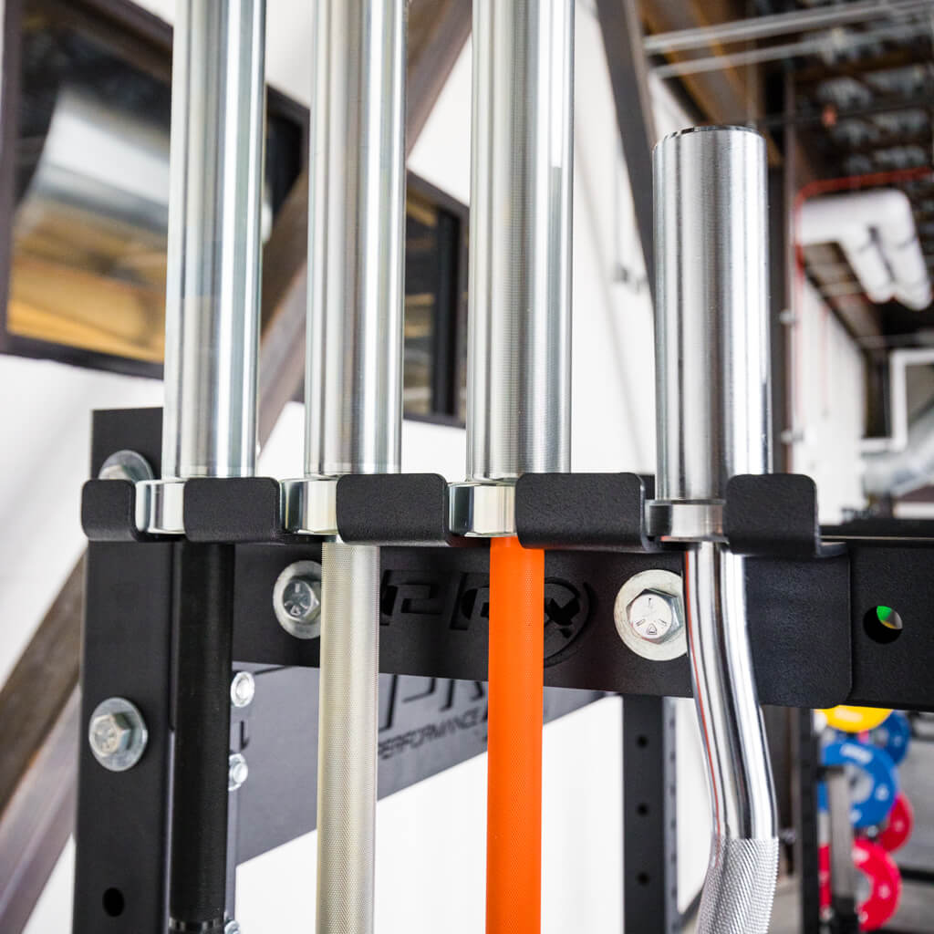 Build Limitless® Wall Mounted Barbell Rack - Heavy Duty Gym Equipment Storage for Home & Commercial Use - Perfect for Weightlifting, CrossFit & Garage Gym Organization