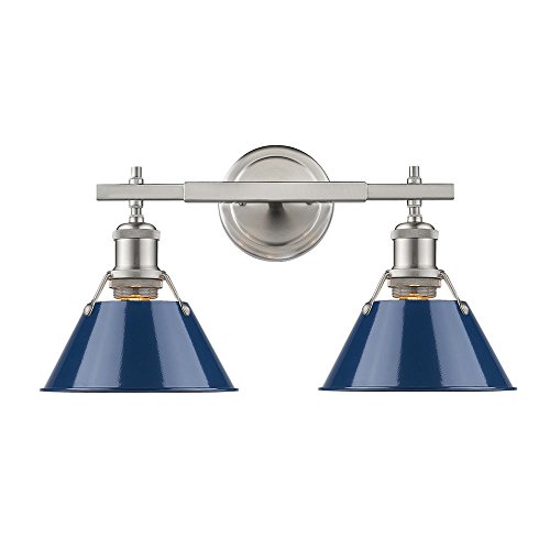 Pewter with Navy Blue Shade